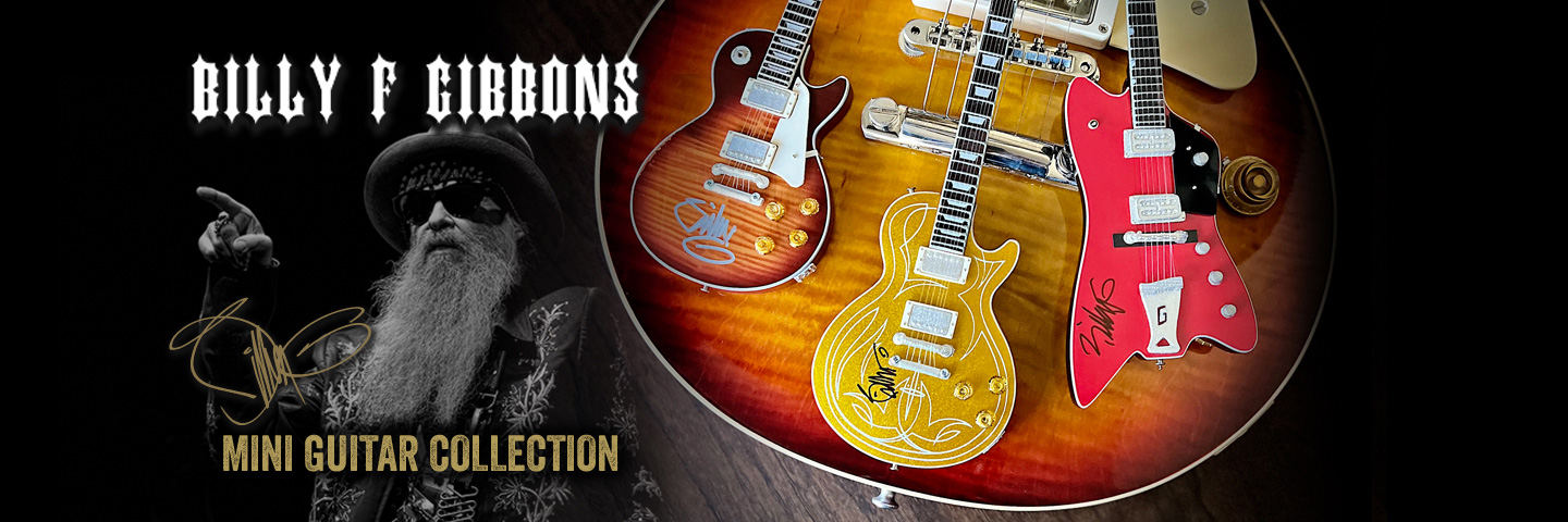 Billy F Gibbons Officially Licensed Mini Guitar Collection Rocks the House
