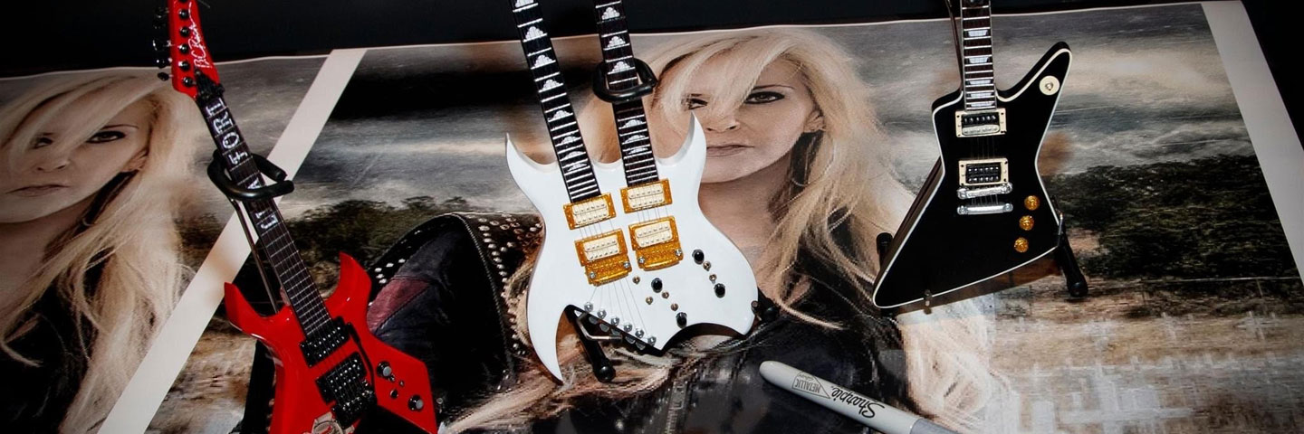 Lita Ford Offers Limited Edition Signed Mini Guitars by KST MUSIC®